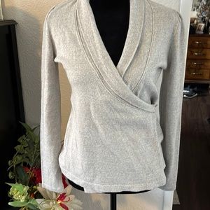 Soft gray wrap, sweater size small H&M